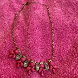 Women’s pink with crystal stones necklace